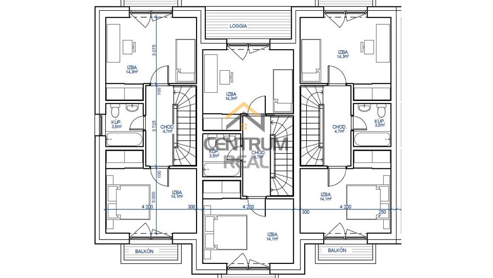 Novostavba - radový rodinný dom s terasou