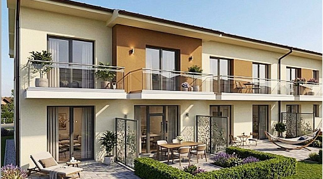 Novostavba - radový rodinný dom s terasou