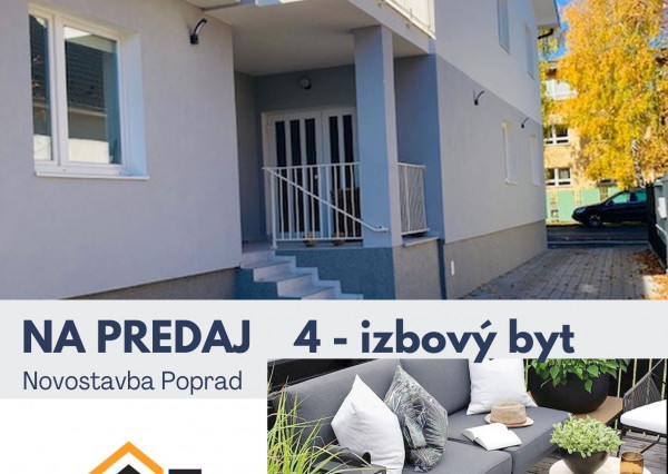 PREDANÝ 4-izbový byt s terasou NOVOSTAVBA